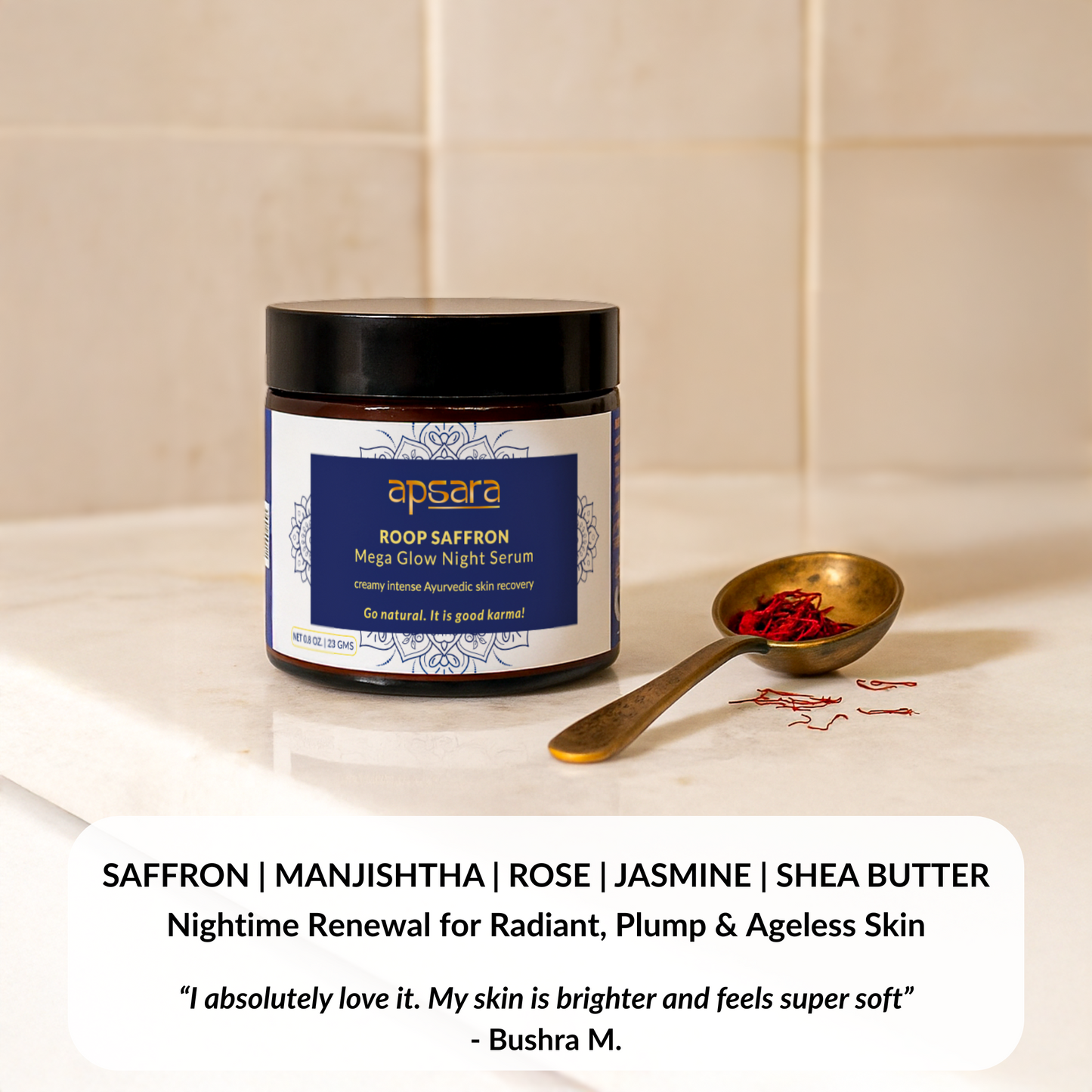 ROOP Saffron Mega Glow Night Serum