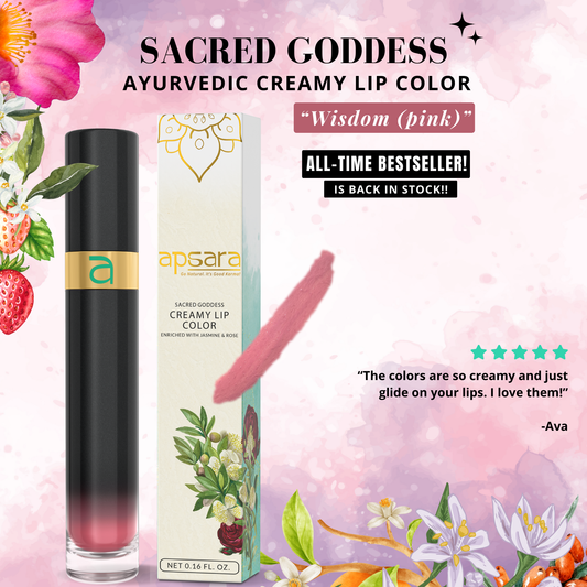 Sacred Goddess Ayurvedic Creamy Lip Color--Wisdom (pink)