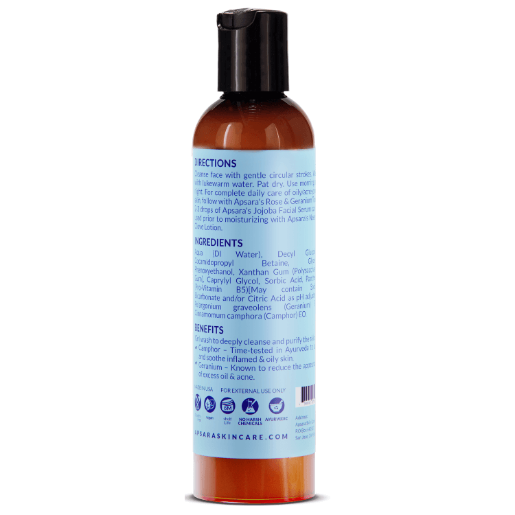 Camphor & Geranium Facial Cleanser