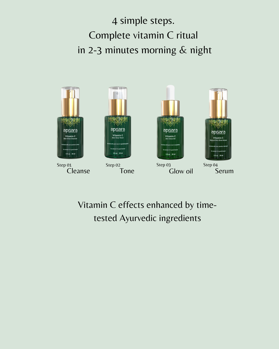 Vitamin C Ayurvedic Skin Glow Daily Ritual Set
