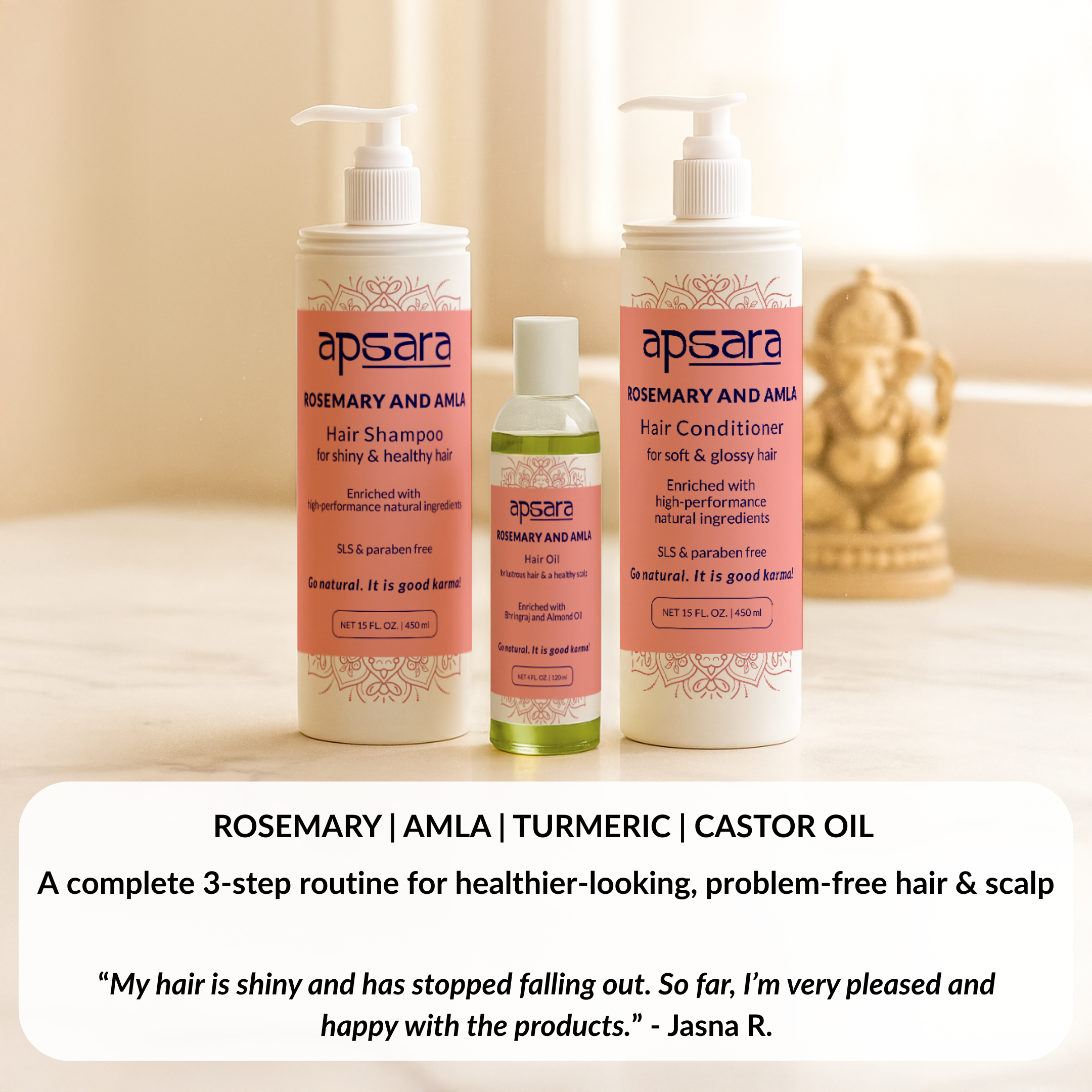 Apsara Natural Hair Care Routine