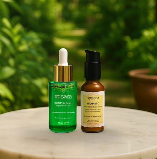 Summer Skin Protect Saffron & Vitamin C Duo (Travel / Purse Size Perfect)