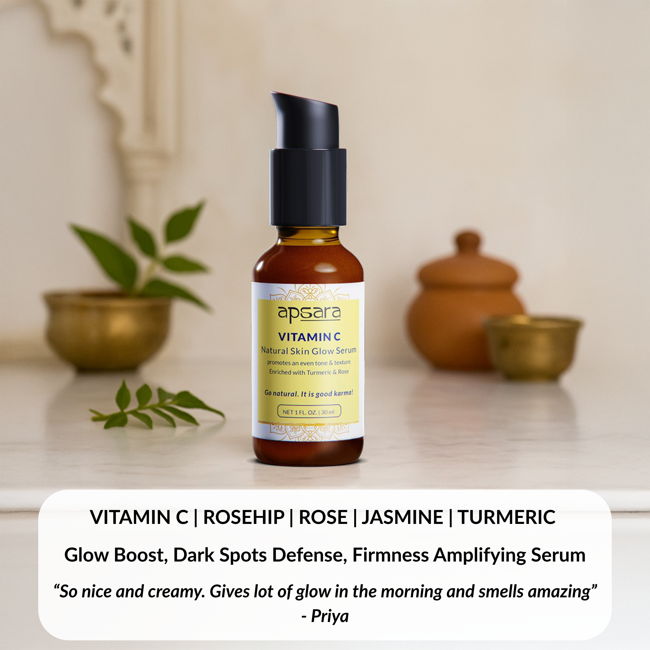 Ayurvedic Vitamin C Natural Glow Serum