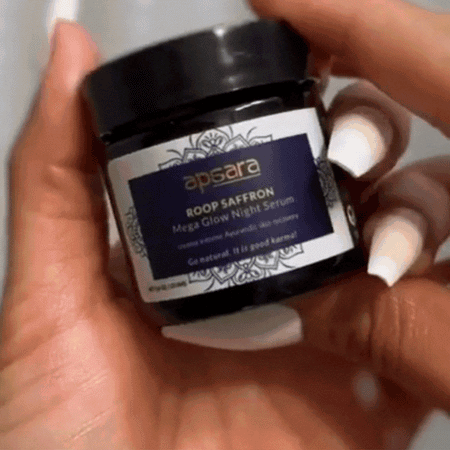Apply ROOP Night on your face & neck at night before bed