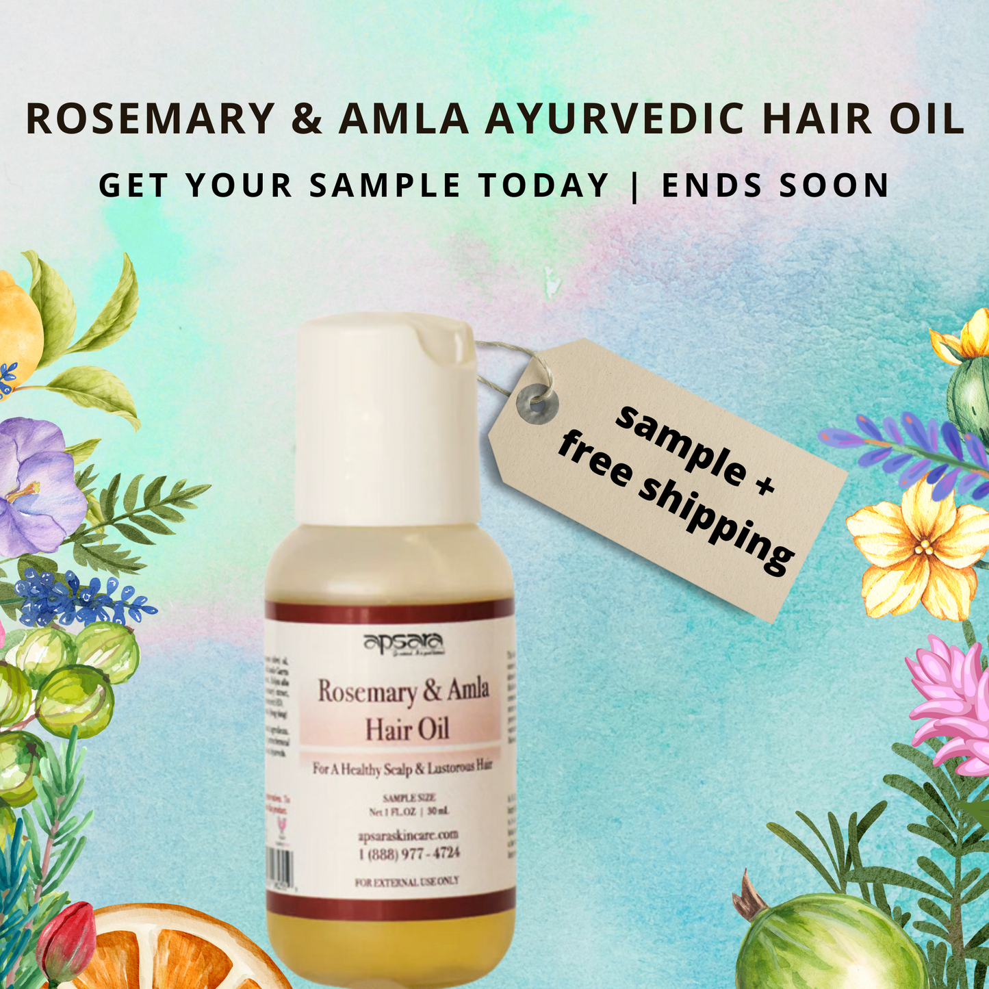 Rosemary & Amla Hair Oil - Sample Size