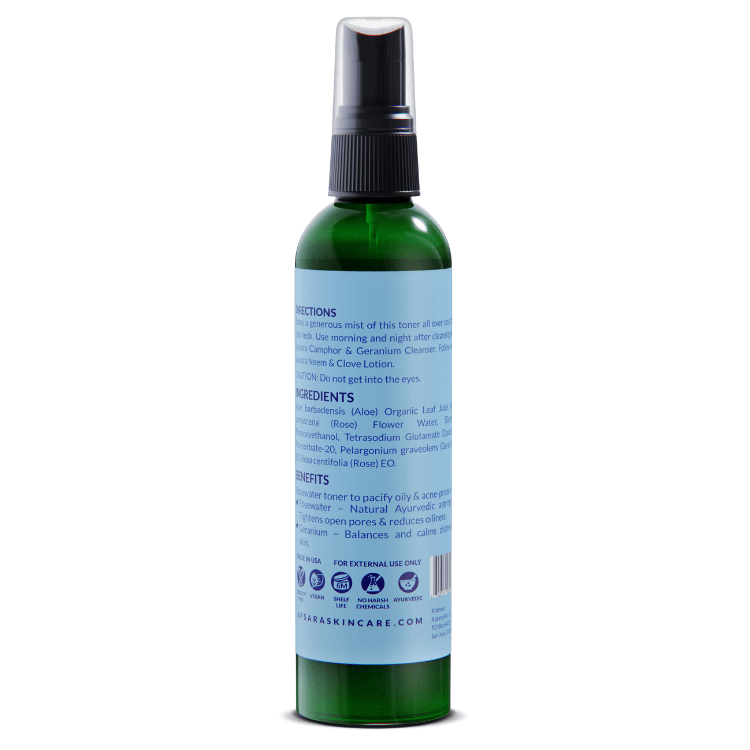 Rose & Geranium Natural Facial Toner